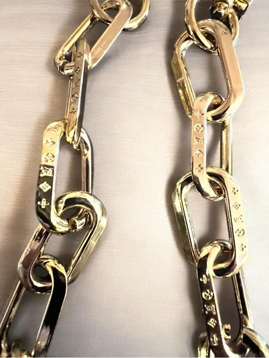 Gold Chain Link LV Bag Replacement Strap 24” - Picture 5 of 7